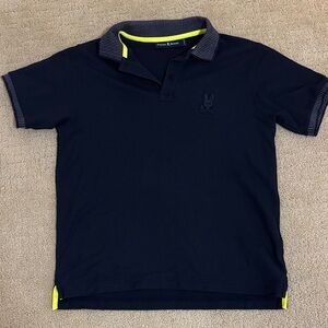 Psycho Bunny Kids Polo Shirt with Yellow Trim